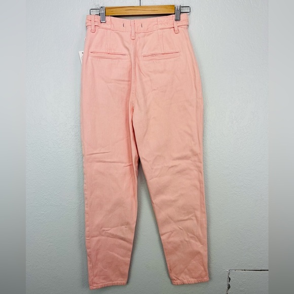 Free People City of Lights Soft Pink High Waisted Denim Jeans. 27 - Picture 4 of 8